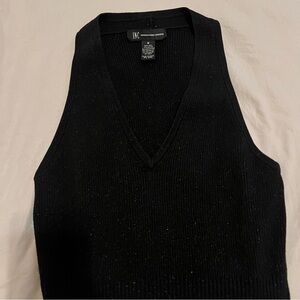Inc y2k black sparkle tank
